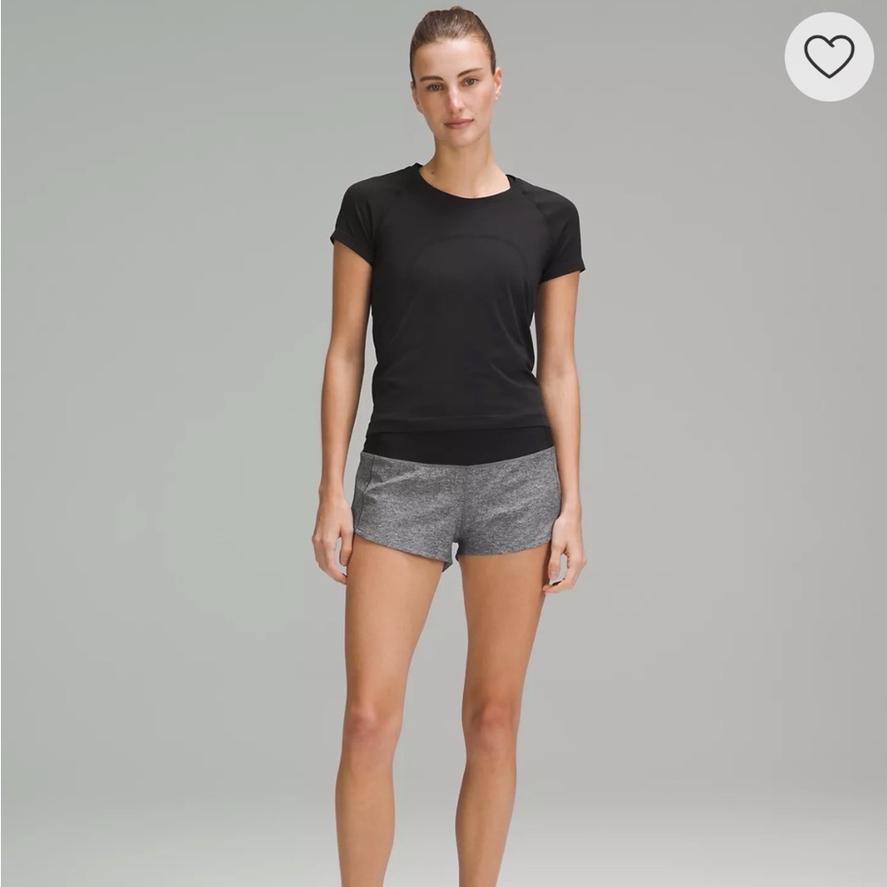 Women's LULULEMON Black and Gray Shorts